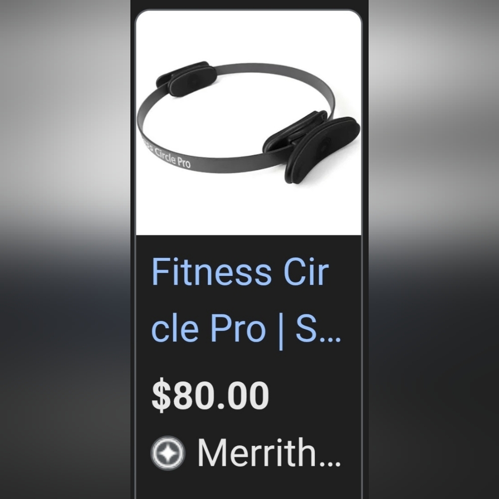 Black Pilates Merrithew Pro Ring 12" Fitness Circle® ProFirm resistance · Steel - Picture 7 of 8
